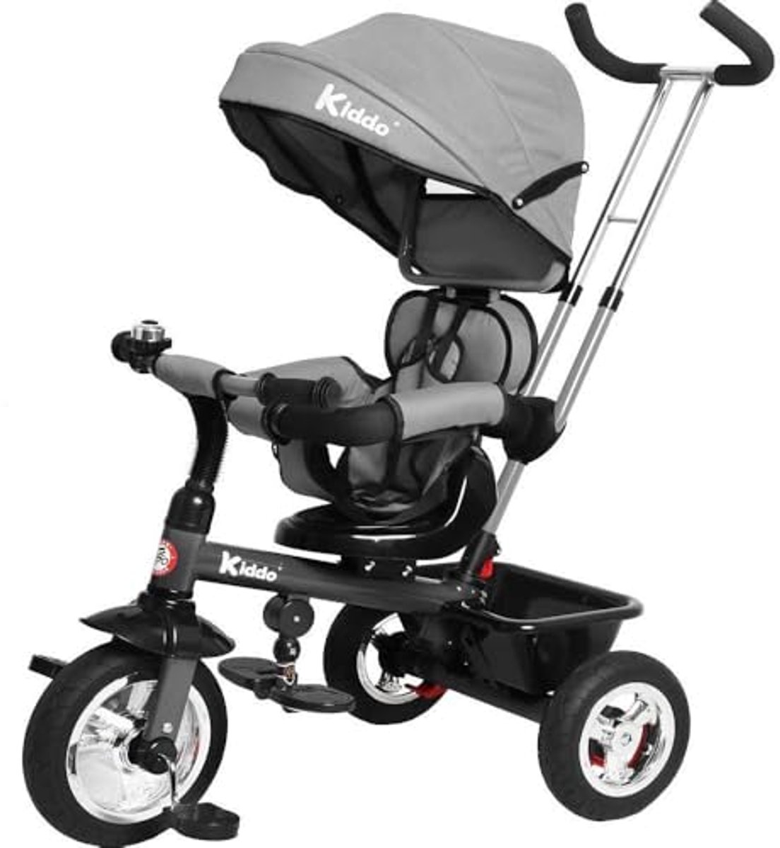 4-in-1 Driewieler voor Kinderen met Draaibare Stoel en Achterrem - Zonnedak Inclusief (6154014268230)