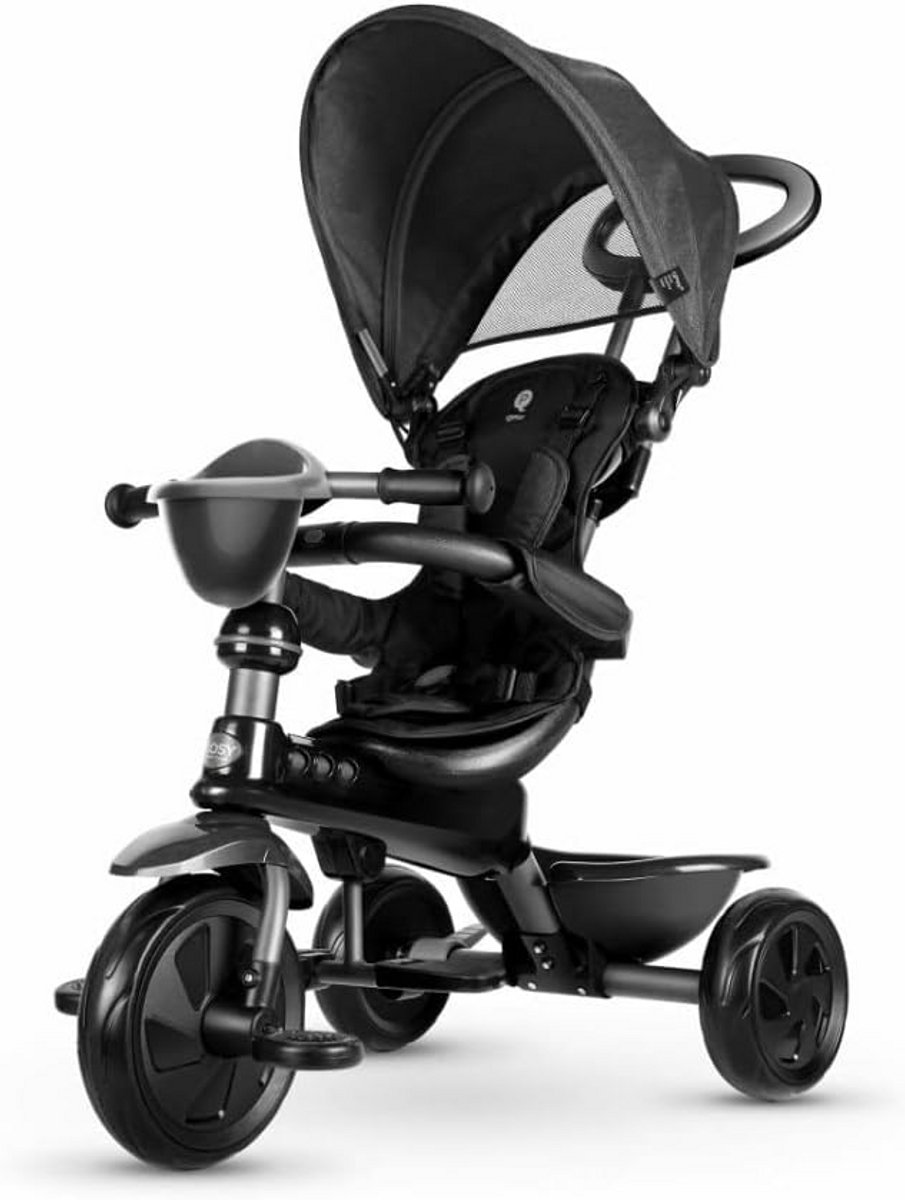 4-in-1 Loopfiets Driewieler met Duwstang en Zonnekap - Evoluerend Kinderzitje (9101041759085)