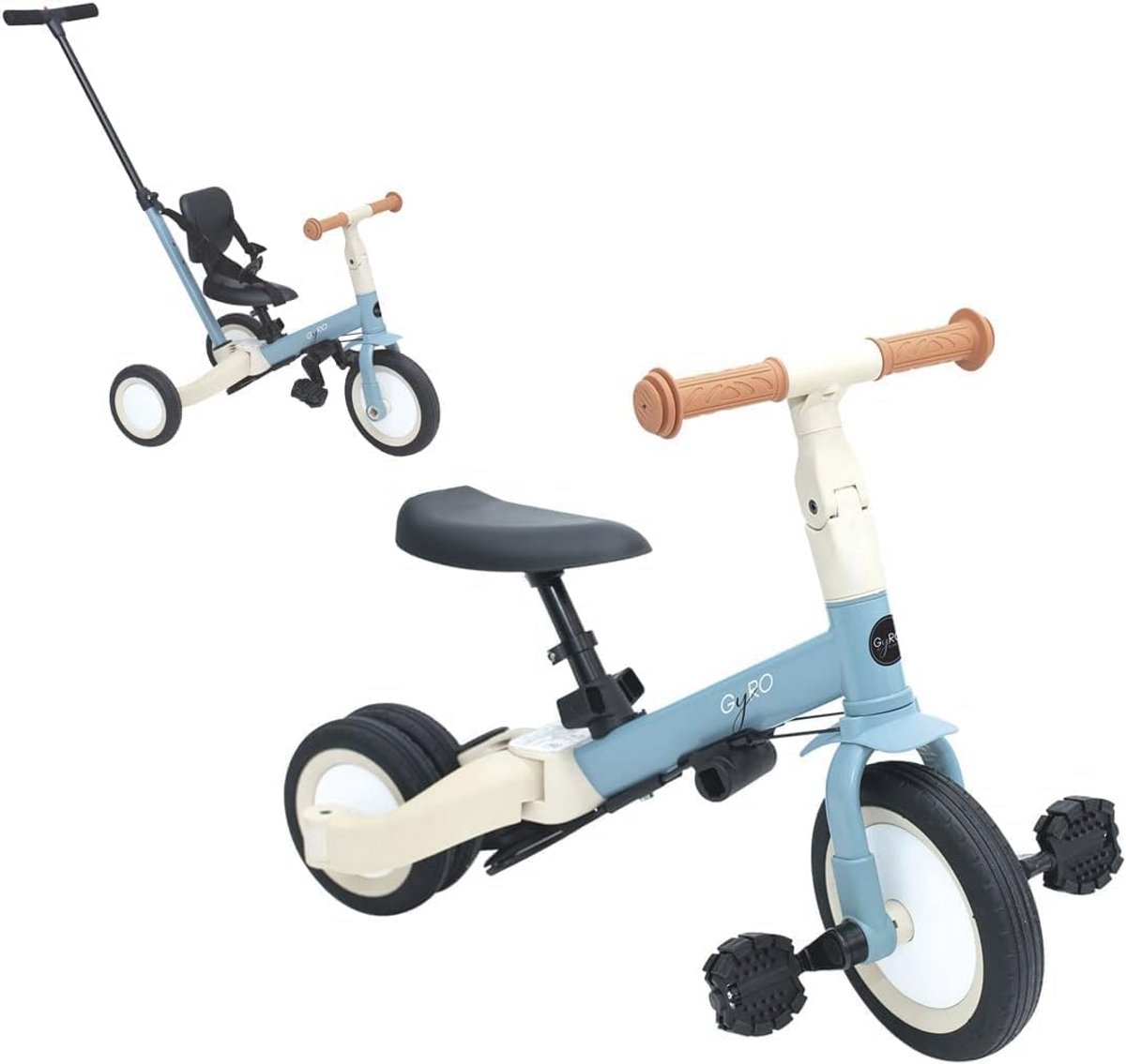 5-in-1 meegroeiende babydriewieler - aanpasbare kinderfiets van 1 tot 5 jaar - van driewieler tot fiets (9101041933041)