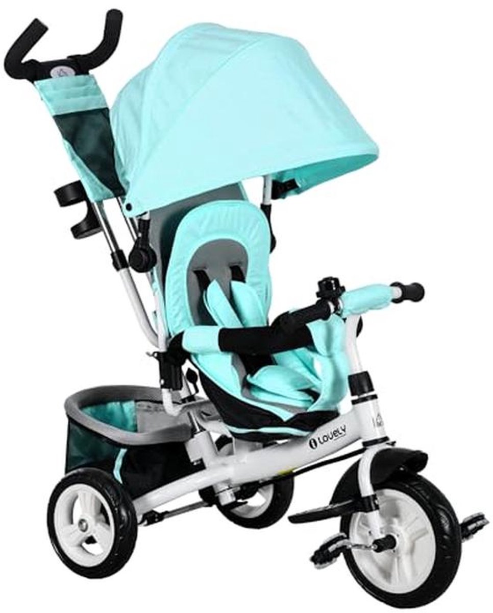 6-in-1 Kindertrike Met Verwijderbare Luifel, Veiligheidsgordel en Opbergruimte (9101045744285)