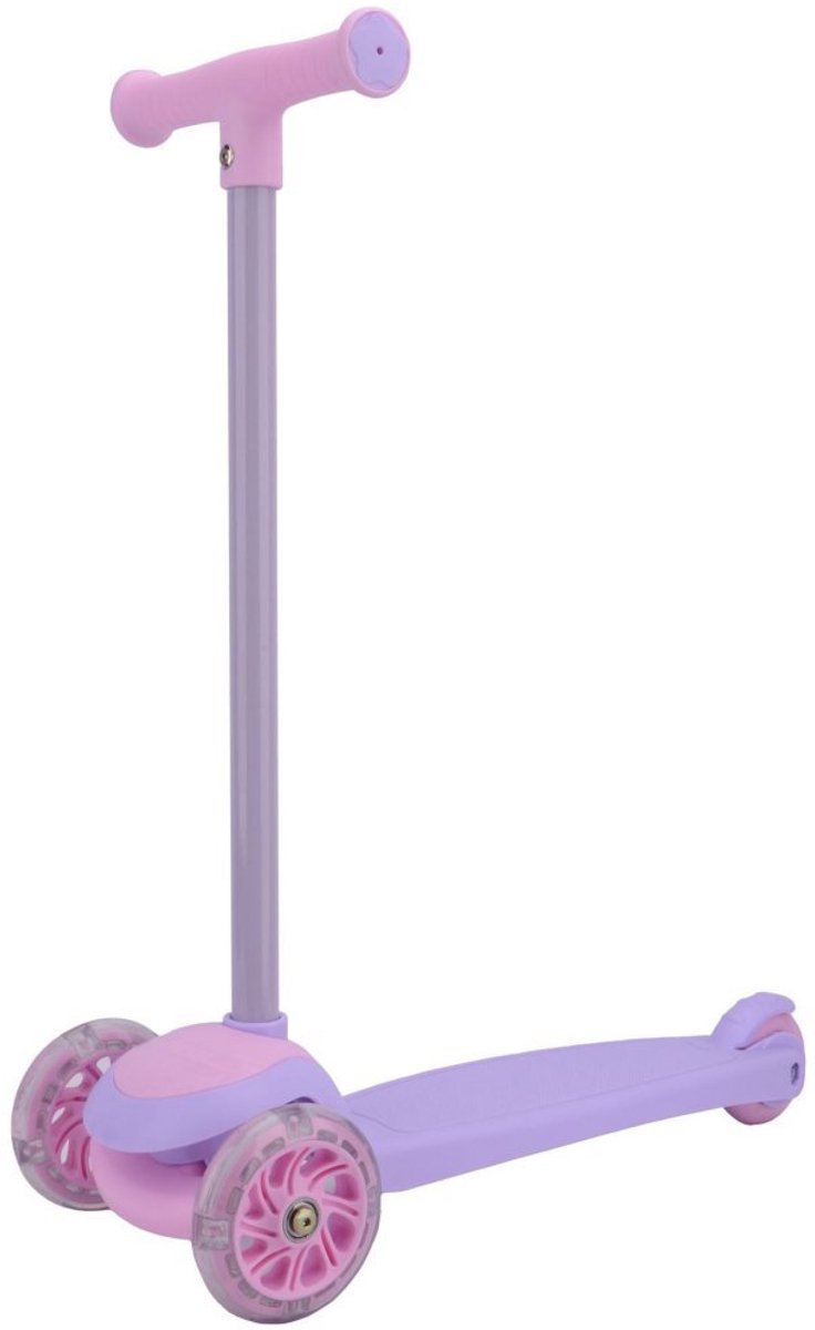 Alert - Step Scooter - Driewieler - Roze & Paars (8710124154894)