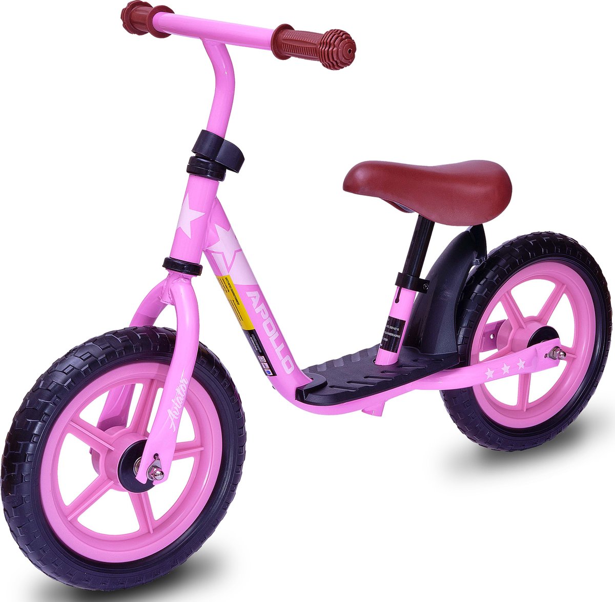 Apollo Aviator Loopfiets, Veilige Kinderloopfiets 12 inch, Mooie Loopfiets, Robuuste Loopfiets voor Kinderen, Comfortabel en Zeer Lichtgewicht, Loopfiets Meisje, Loopfiets Jongen, Loopfiets Peuter (4250518569421)