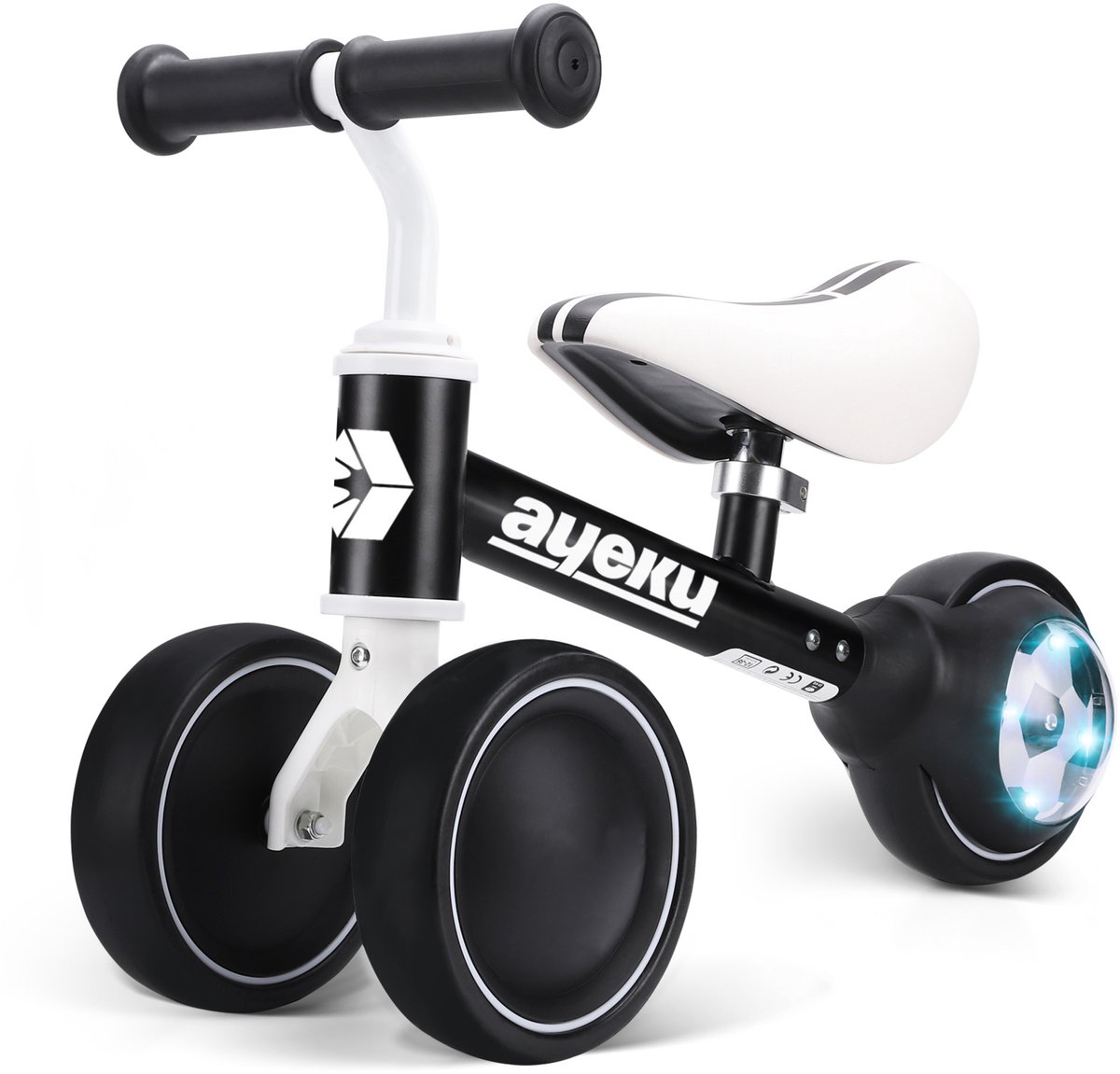 AyeKu Baby Peuter Loopfiets met Knipperende Lichtwielen, 1-3 jaar, Voetbal (6972662680934)