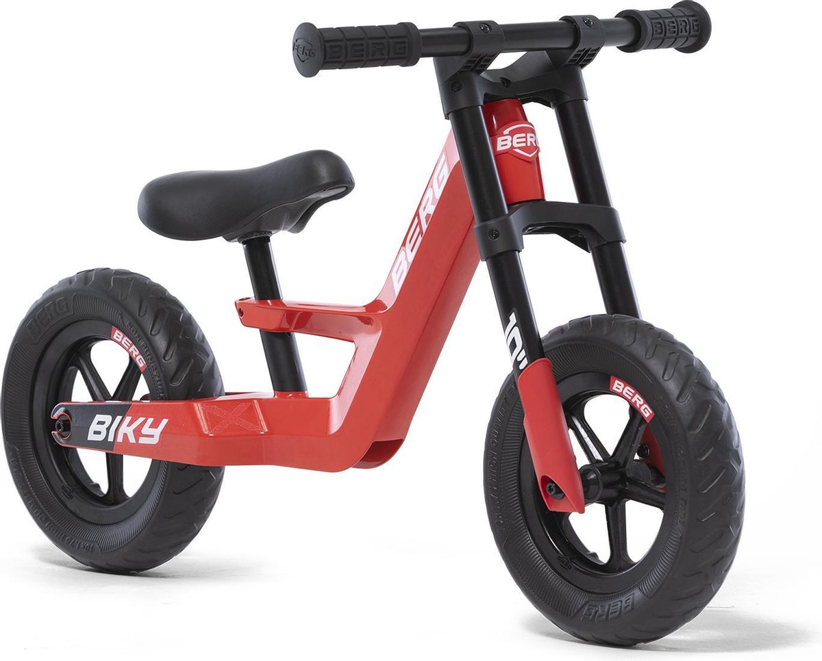 BERG Biky Mini Red Loopfiets - 10 inch - Magnesium frame - EVA+ banden - 2 tot 5 jaar - Rood (8715839077742)