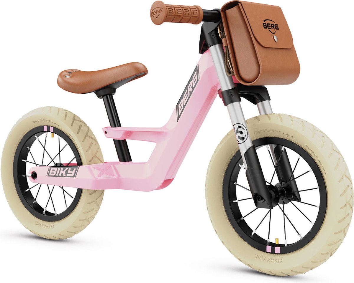 BERG Biky Retro Pink Loopfiets - Lichtgewicht frame van magnesium - 2 tot 5 jaar - Roze (8715839077780)