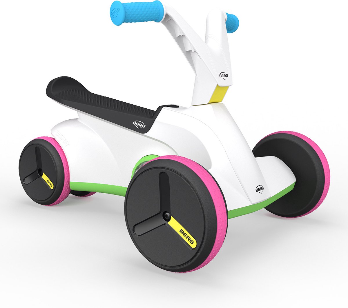 BERG GO Twirl Loopauto - 10-30 maanden - Incl. Uitdagend spel - Ergonomisch - Fluisterstille banden - Multicolor (8715839085341)