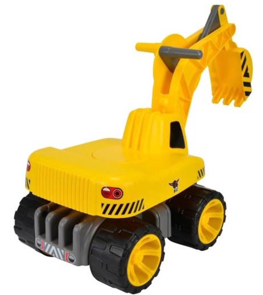 BIG - Power Worker Maxi Graafmachine - Loopauto - Werkvoertuig - 50kg belastbaar - vanaf 3 jaar - Buitenspeelgoed (4004943558112)