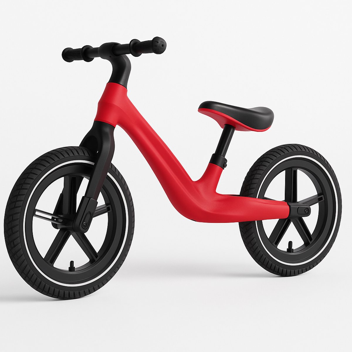 BOECK - Loopfiets - Baby Jungle Loopfiets - Stevige en veilige loopfiets voor peuters en kleuters - Balansfiets zonder pedalen - Lichtgewicht en duurzaam - Rood - Trendy nu (8721249877216)