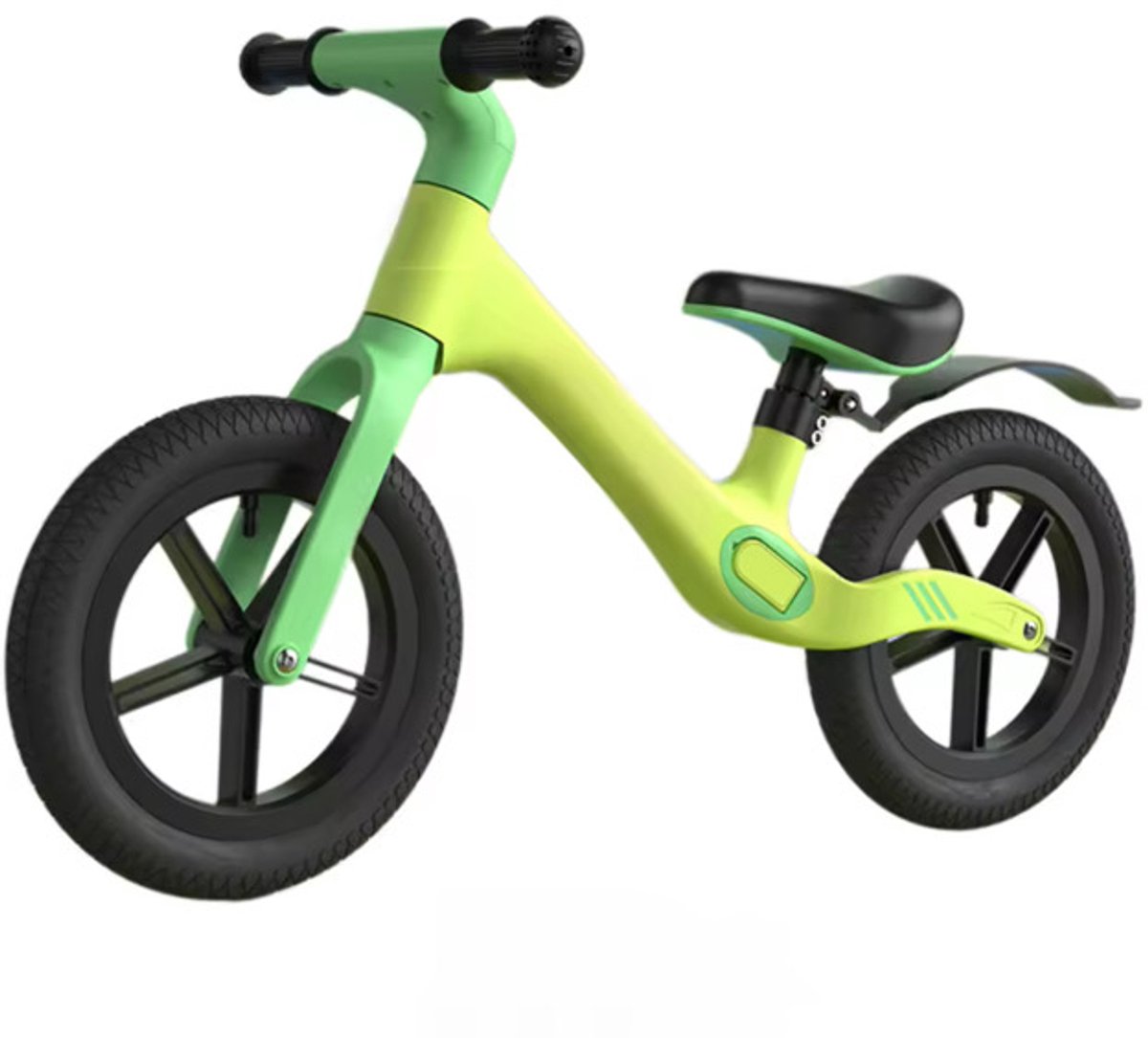 BOECK - Loopfiets - Baby Jungle Loopfiets - Stevige en veilige loopfiets voor peuters en kleuters - Balansfiets zonder pedalen - Lichtgewicht en duurzaam - Limegroen -Trendy nu (8721249877247)