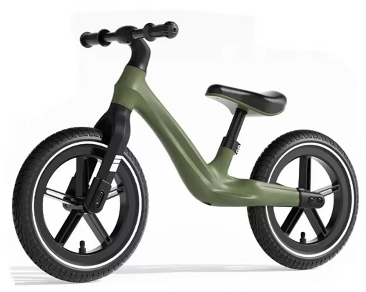 BOECK - Loopfiets - Baby Jungle Loopfiets - Stevige en veilige loopfiets voor peuters en kleuters - Balansfiets zonder pedalen - Lichtgewicht en duurzaam - Donkergroen - Trendy nu (8721249877254)