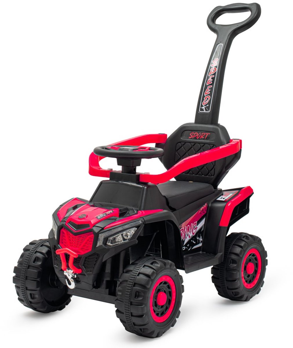 Baby Mix - Kinderloopauto - Off-road ontwerp - Robuuste banden - Duwstang voor volwassenen - Sportieve uitstraling - Elektrische fiets - Baby loopauto - Kindervoertuig - Duwauto - Buiten speelgoed (8596164164266)