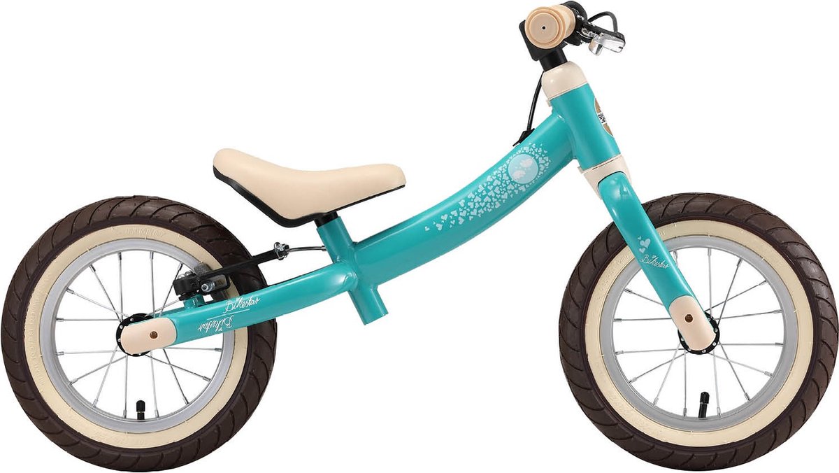 Bikestar meegroei loopfiets Sport 12 inch, turquoise vogel (4260184712342)