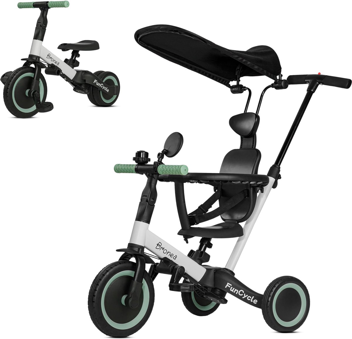 Bronea 5-in-1 driewieler - Groeit mee tot loopfiets - Vanaf 1 jaar (4260765341640)