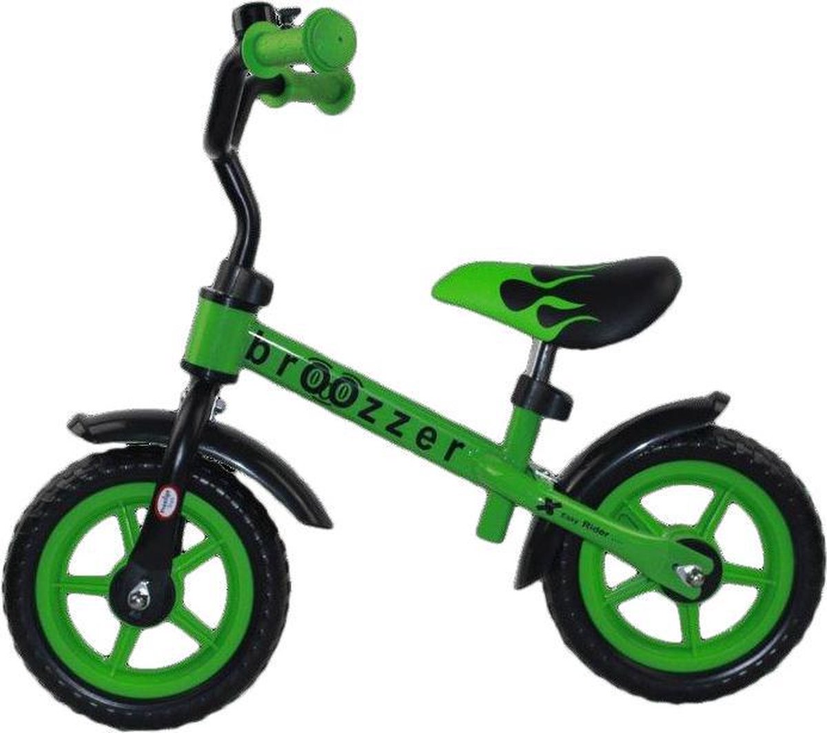 Broozzer Easy Rider Metaal 10 inch Groen - Loopfiets (8718868713193)