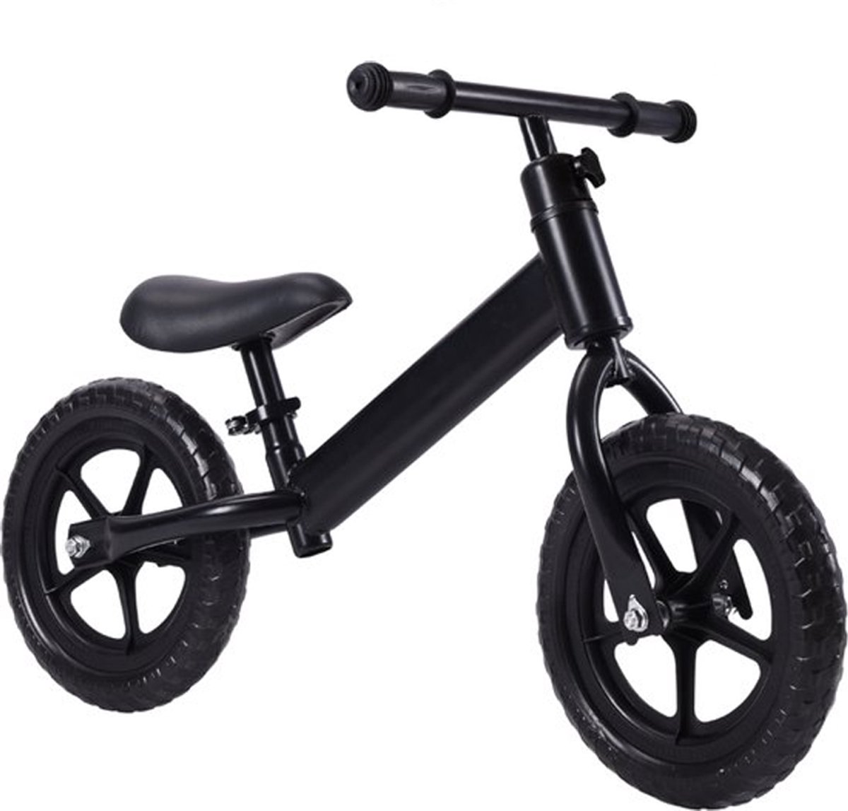 Buxibo Balance Bike - Loopfiets voor Kinderen 2-5 Jaar - Verstelbaar Zadel & Stuur - Lichtgewicht - Zwart (8720701737563)