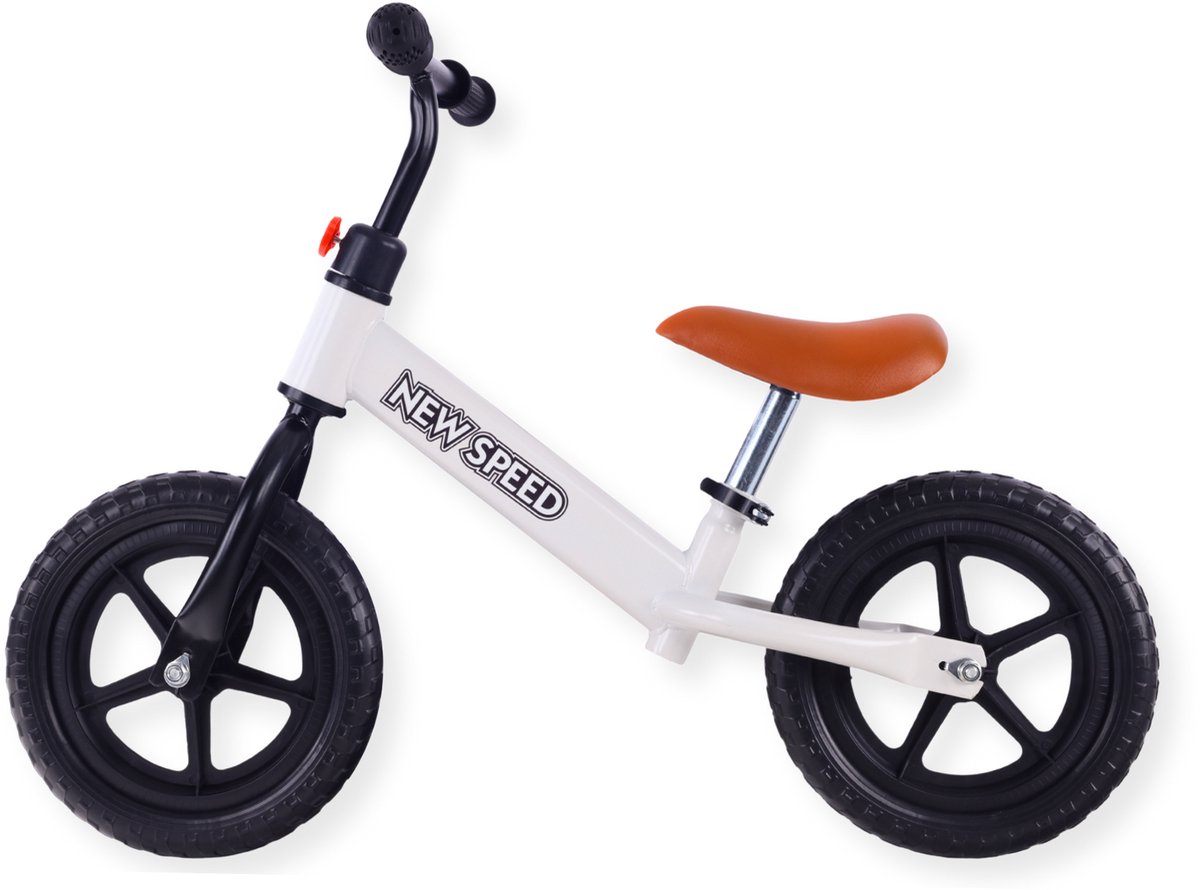 Buxibo - Loopfiets voor Kinderen - Balance Bike - New Speed - Wit (8721399640593)