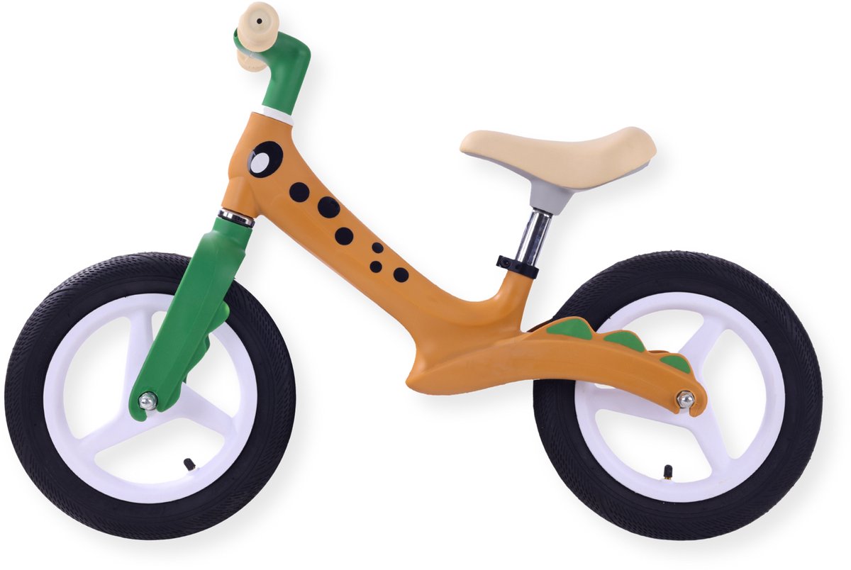 Buxibo - Loopfiets voor Kinderen - Paxi - 12 inch - Bruin (8720701739857)