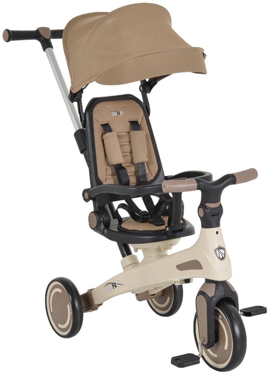 Byox Juno Brown 1-5 jaar Driewieler met Duwstang (3800146231712)