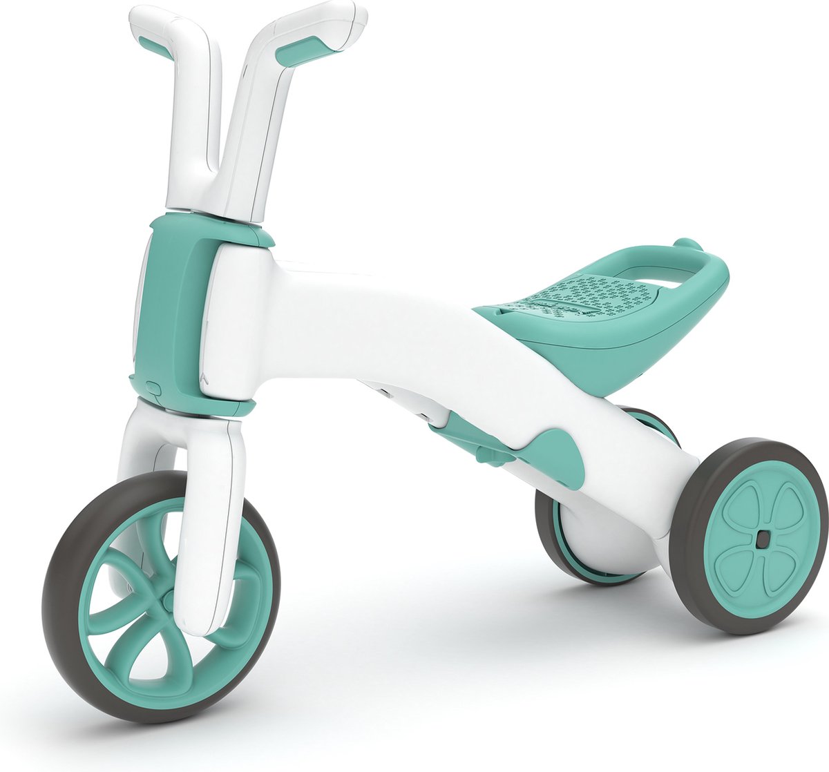 Chillafish Bunzi Mint - 2-in-1 Loopfiets Quadi - Driewieler naar Loopfiets - 1-3 Jaar (5425029653160)