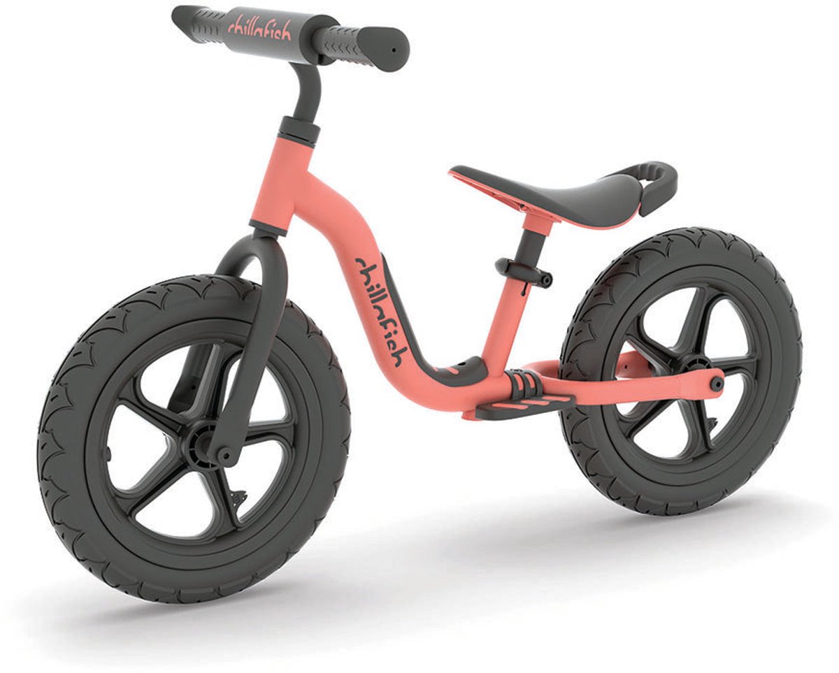 Chillafish Charlie Sport Flamingo - Loopfiets - 2-5 Jaar - 12 inch - Geïntegreerde Voetsteun (5425029653566)