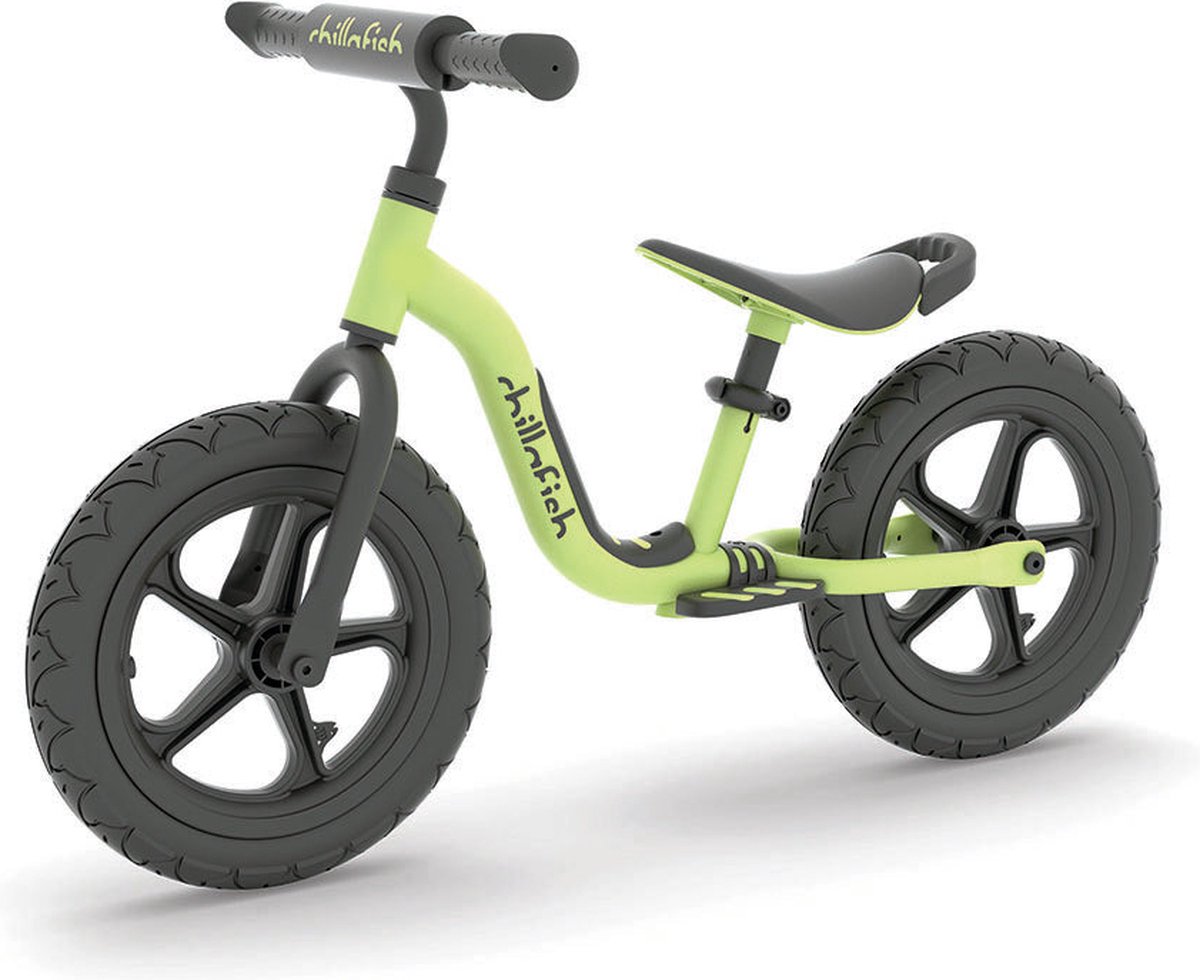 Chillafish Charlie Sport Pistachio - Loopfiets - 2-5 Jaar - 12 inch - Geïntegreerde Voetsteun (5425029653573)