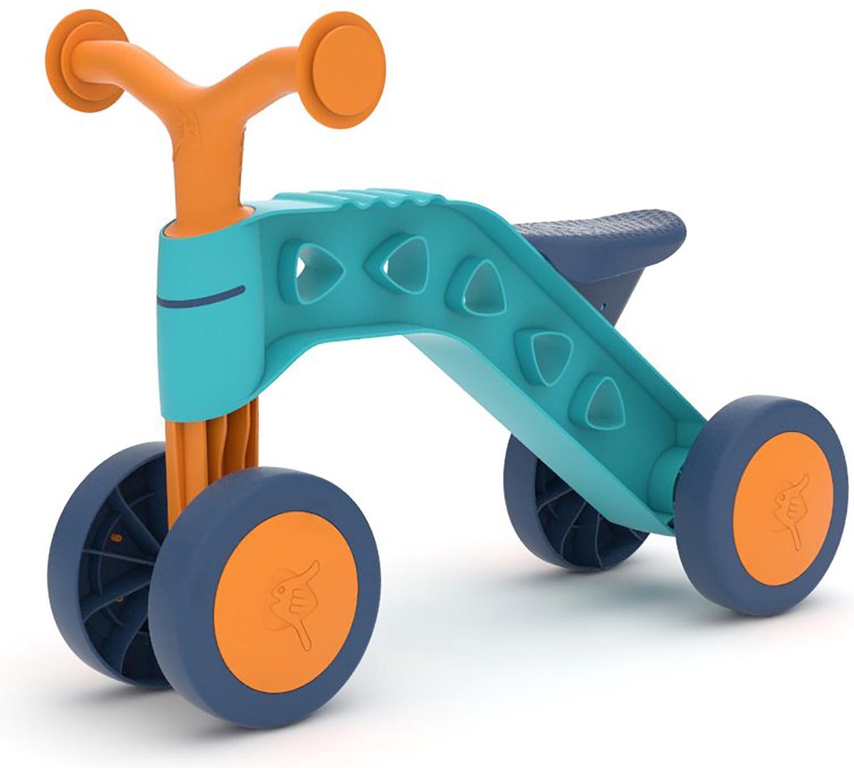 Chillafish Itsibitsi lichtgewicht eerste loopfiets met kantelpuntbegrenzer, Blauw Oranje (5425029651722)