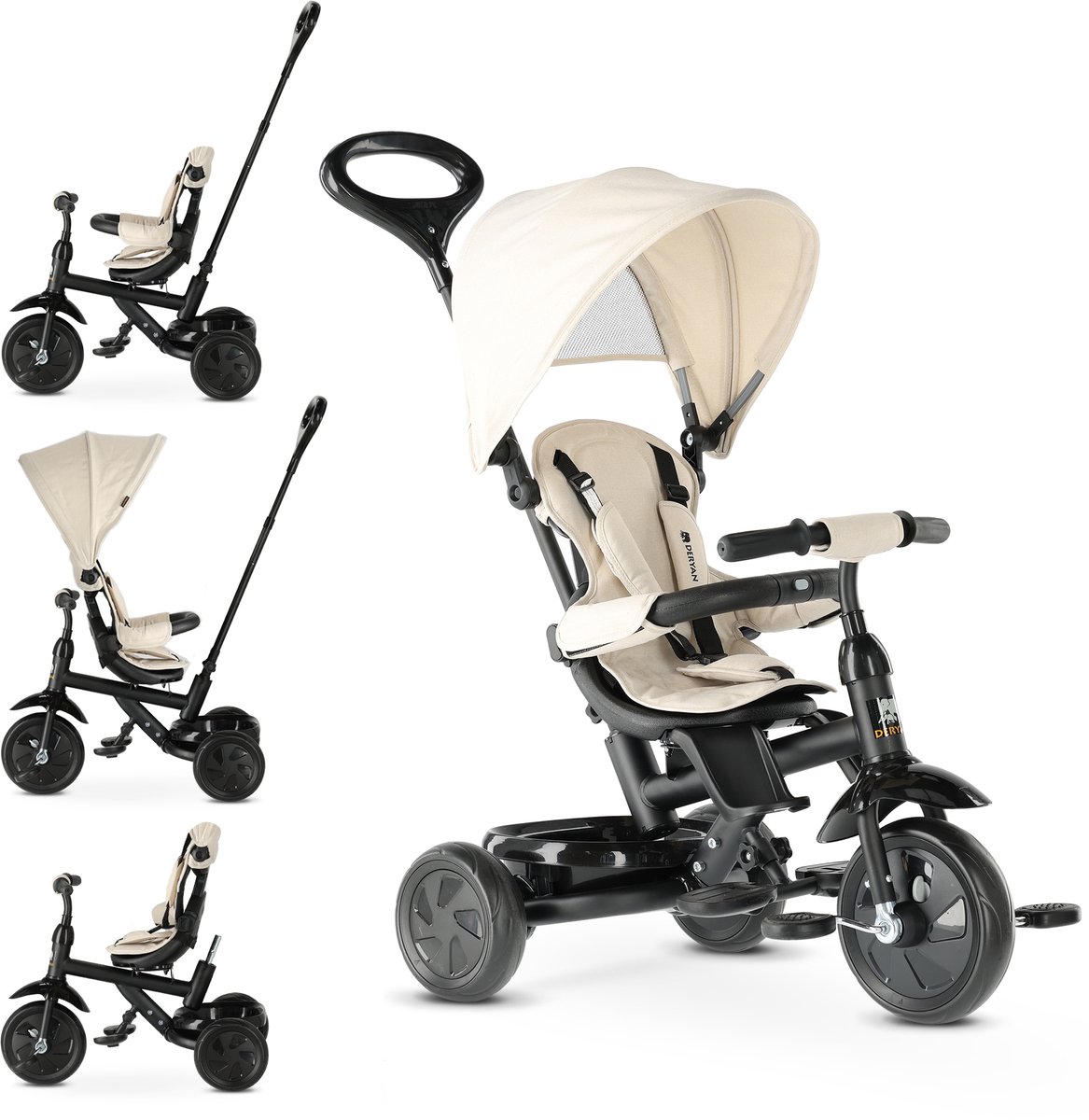 Deryan Adventurer Driewieler - Nougat (8720865676838)