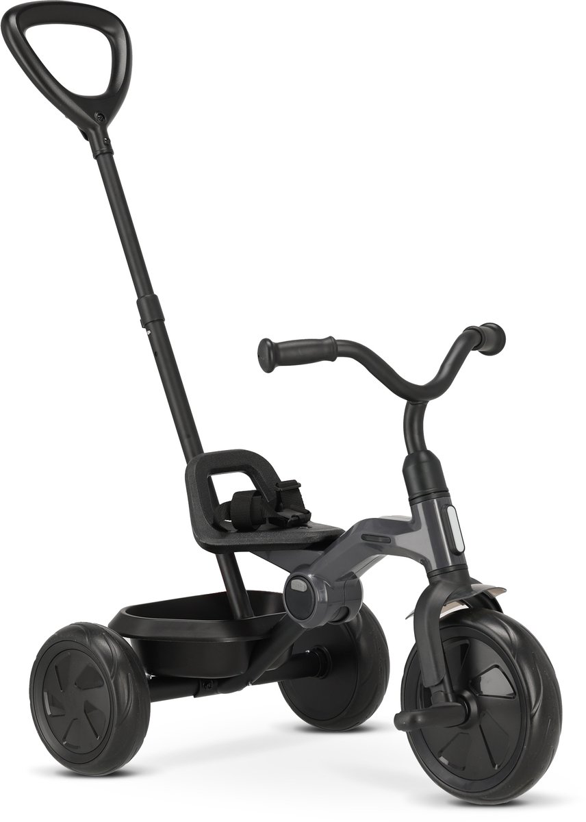 Deryan Drifter Driewieler met duwstang Zwart (8721249883095)