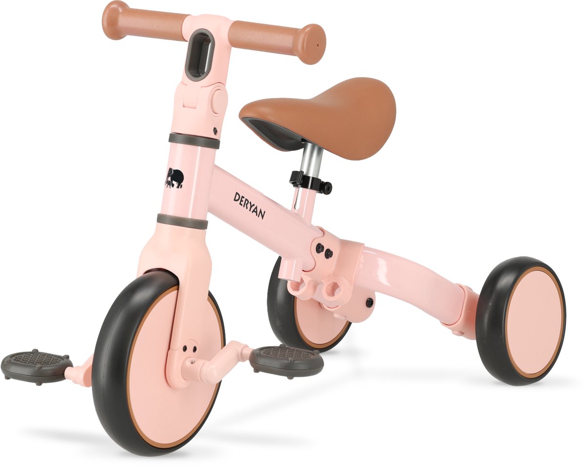 Deryan Jaime 2-in-1 Luxe Loopfiets - Roze (8721249883231)