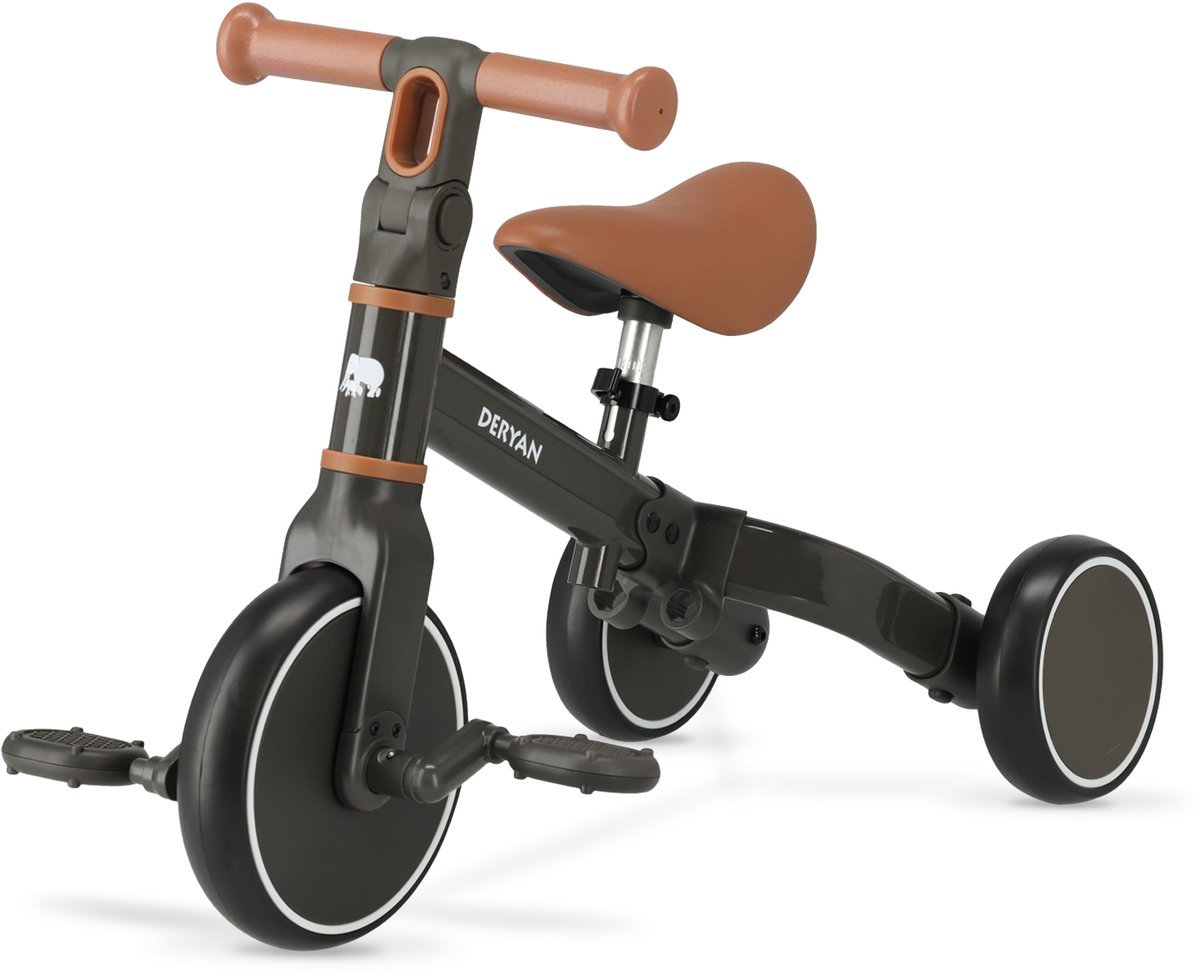 Deryan Jaime 2-in-1 Luxe Loopfiets - Zwart (8721249883224)