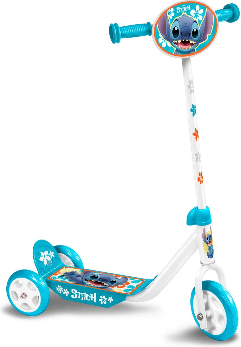Disney Stitch 3-wiel Kinderstep Vrijloop Junior Petrolblauw/wit (3496276260502)