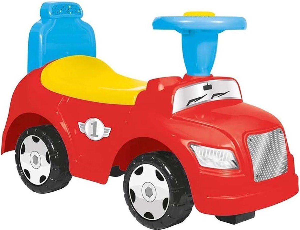 Dolu 2in1 Loopauto + Toeter Rood/Geel/Blauw (8690089080318)
