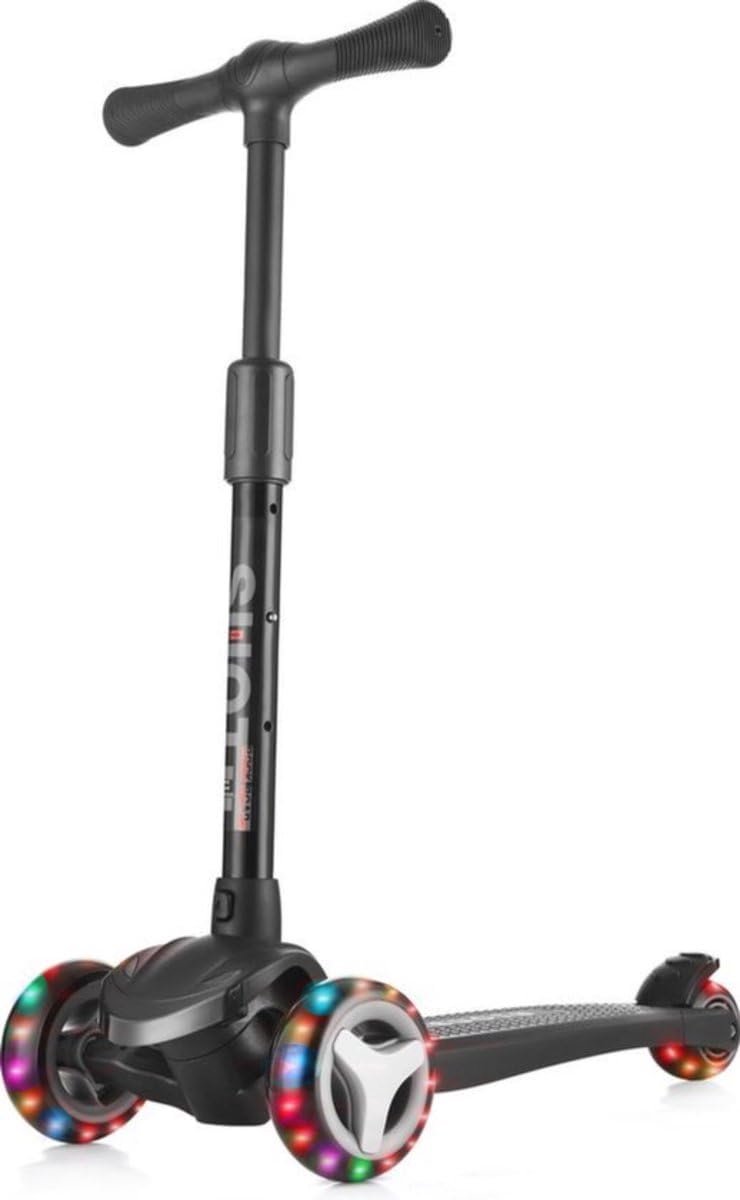 Driewieler Kinderstep met Opvouwbare Verstelbare Hoogte en LED Wielen - Veilig voor Kinderen tot 50 kg (9101018224387)