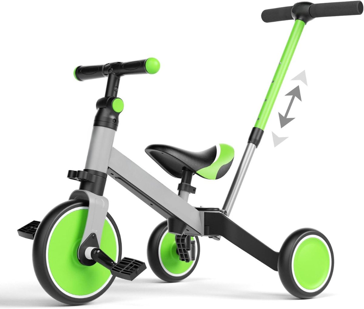 Driewieler Met Duwstang - Duwstang Kinderfiets - Baby Fiets - Fiets Met Duwstang - Driewieler Met Duwstang Jongen (9503812829483)