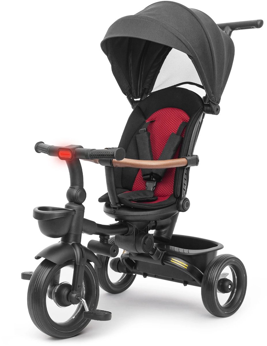 Driewieler - Zwart - Driewieler Met Duwstang - Driewielers - Baby - Baby Speelgoed - Fiets - Fiets Met Stang (8721302726642)