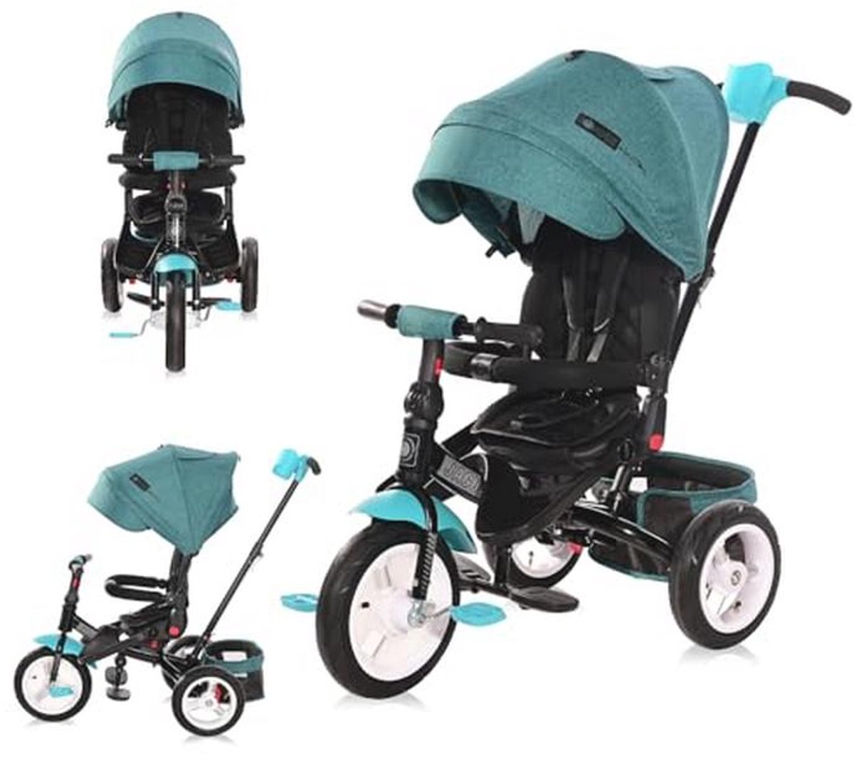 Driewieler met verstelbare duwstang en veiligheidsvoorzieningen voor kinderen vanaf 1 jaar (9101005002417)