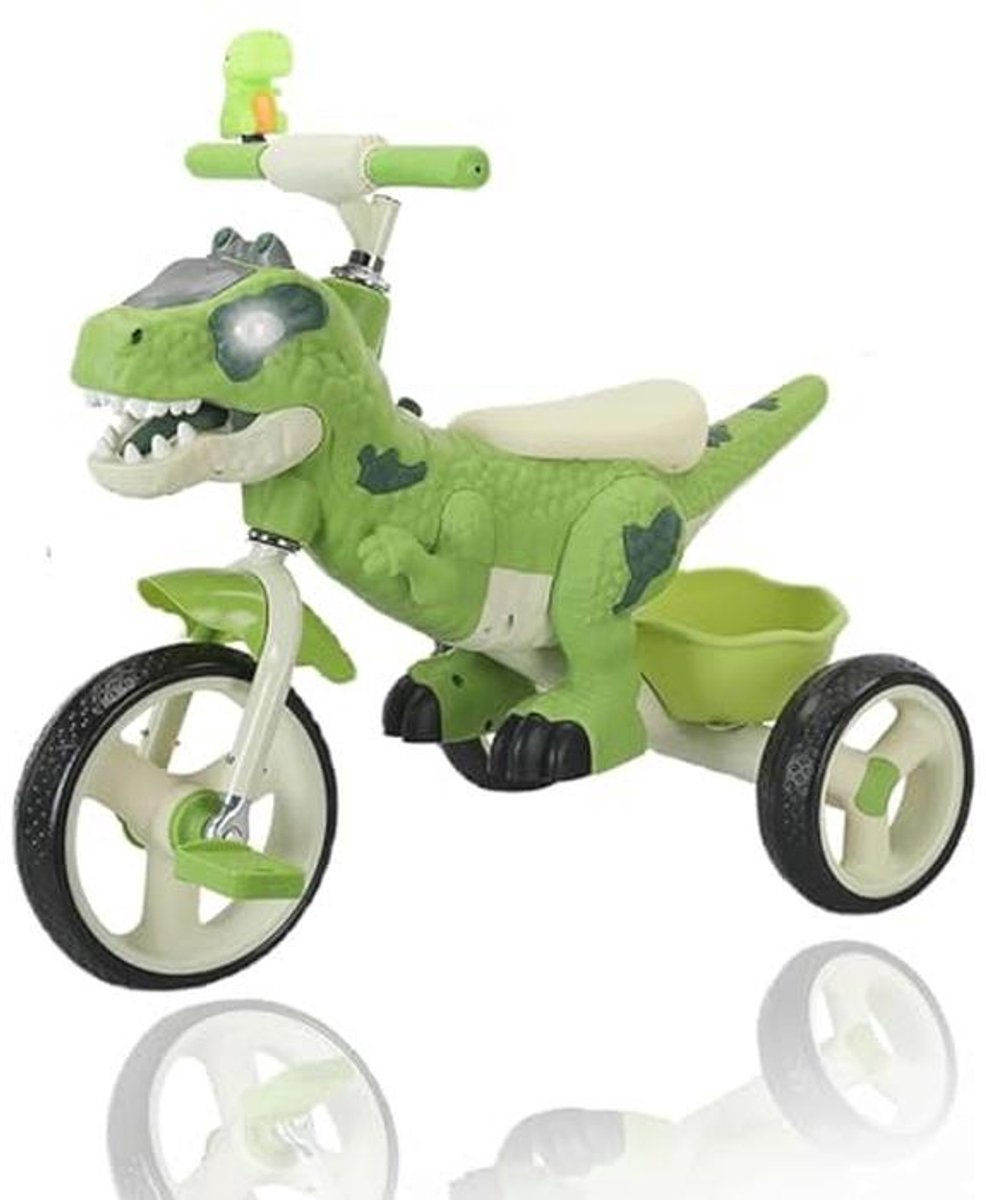 Driewieler voor Kinderen met Dinosaurus Design, Lichten en Muziek | Geschikt voor 2 tot 8 Jaar (9101004955523)