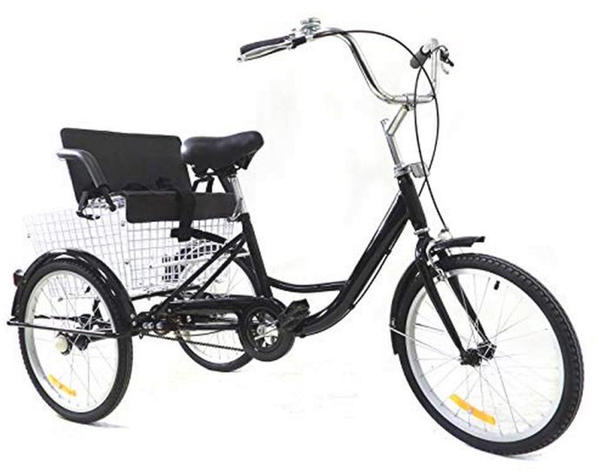 Driewieler voor Volwassenen - 20 Inch Aluminium Comfort Fiets met Mand (9101009611899)