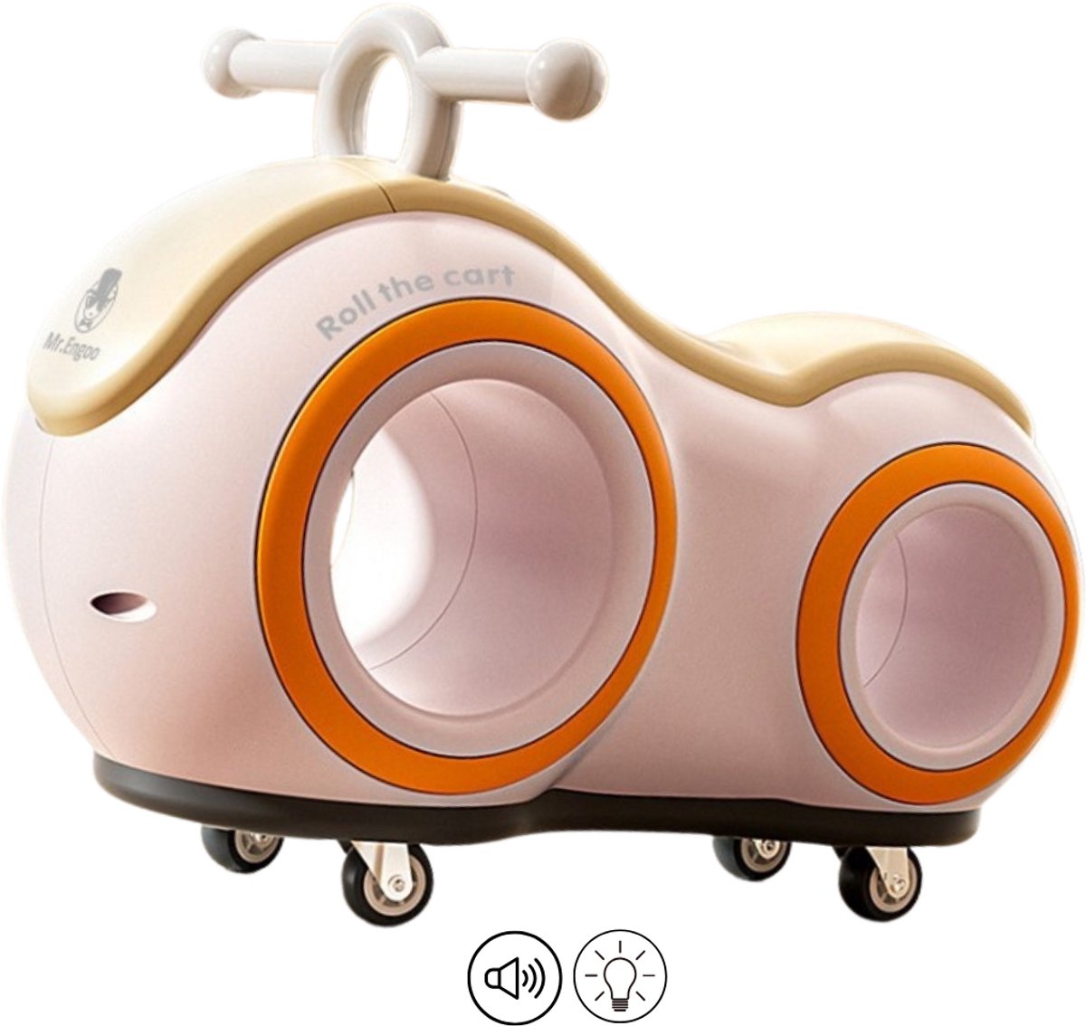 E-shop4u® - Loopauto 1 jaar, 2 jaar en 3 jaar - Verlichting & Muziek - Loopauto's - Roze (8785291770260)