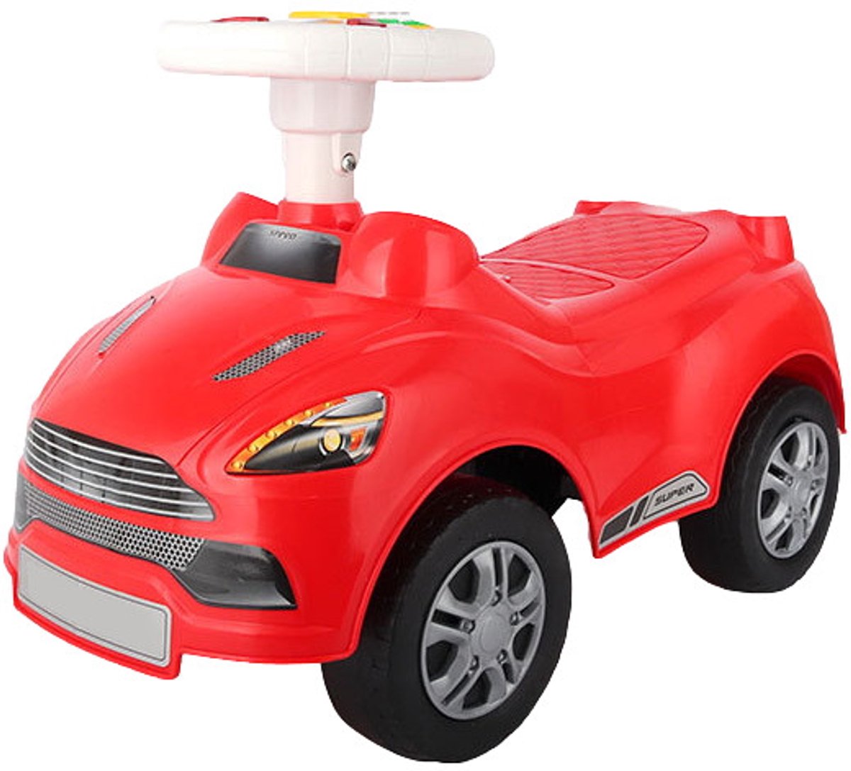 Eco Toys - Sports Loopauto - Rood - Met Muziek, LED-Lichten & Claxon - Vanaf 12 Maanden - Max. 15 kg (8720289394875)