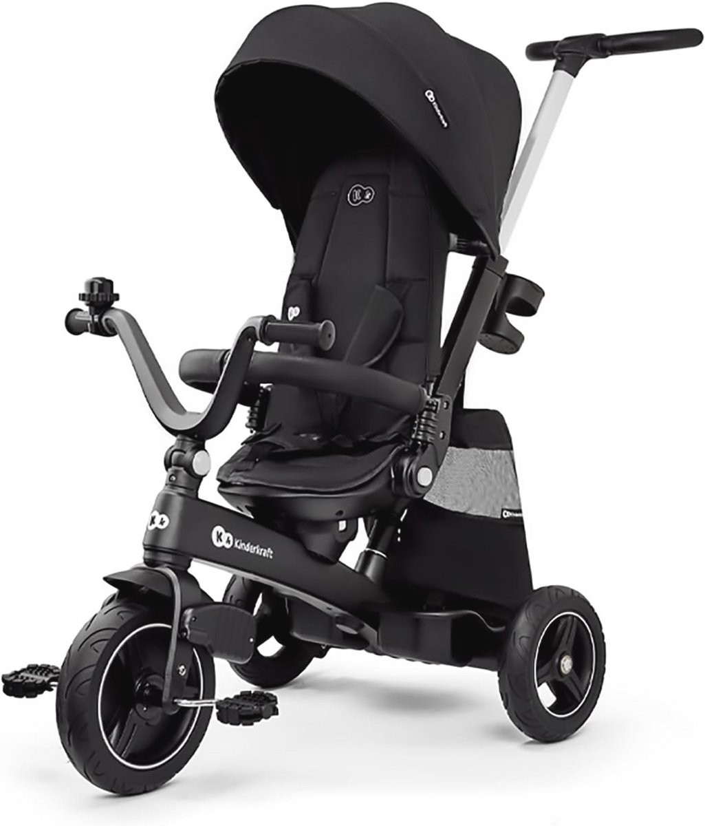 Evolutionaire Trike voor Kinderen met 360° Zwenkzit, Voor 9 Maanden tot 5 Jaar, Zwart (9101042472303)