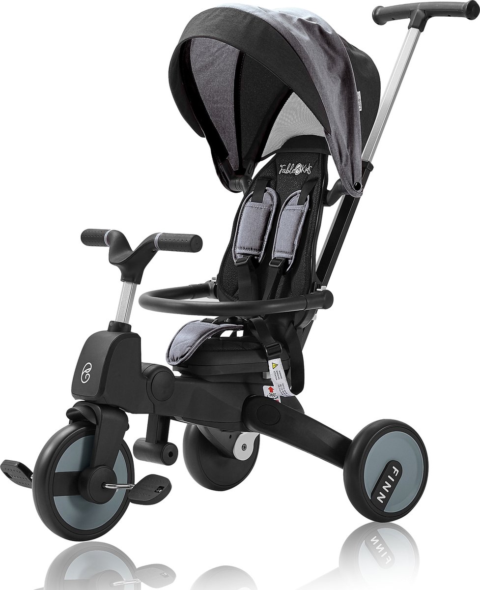 FableKids® Driewieler 7in1 Kinderdriewieler Kinderen Stuurfiets Baby Wandelwagen (4252023107143)