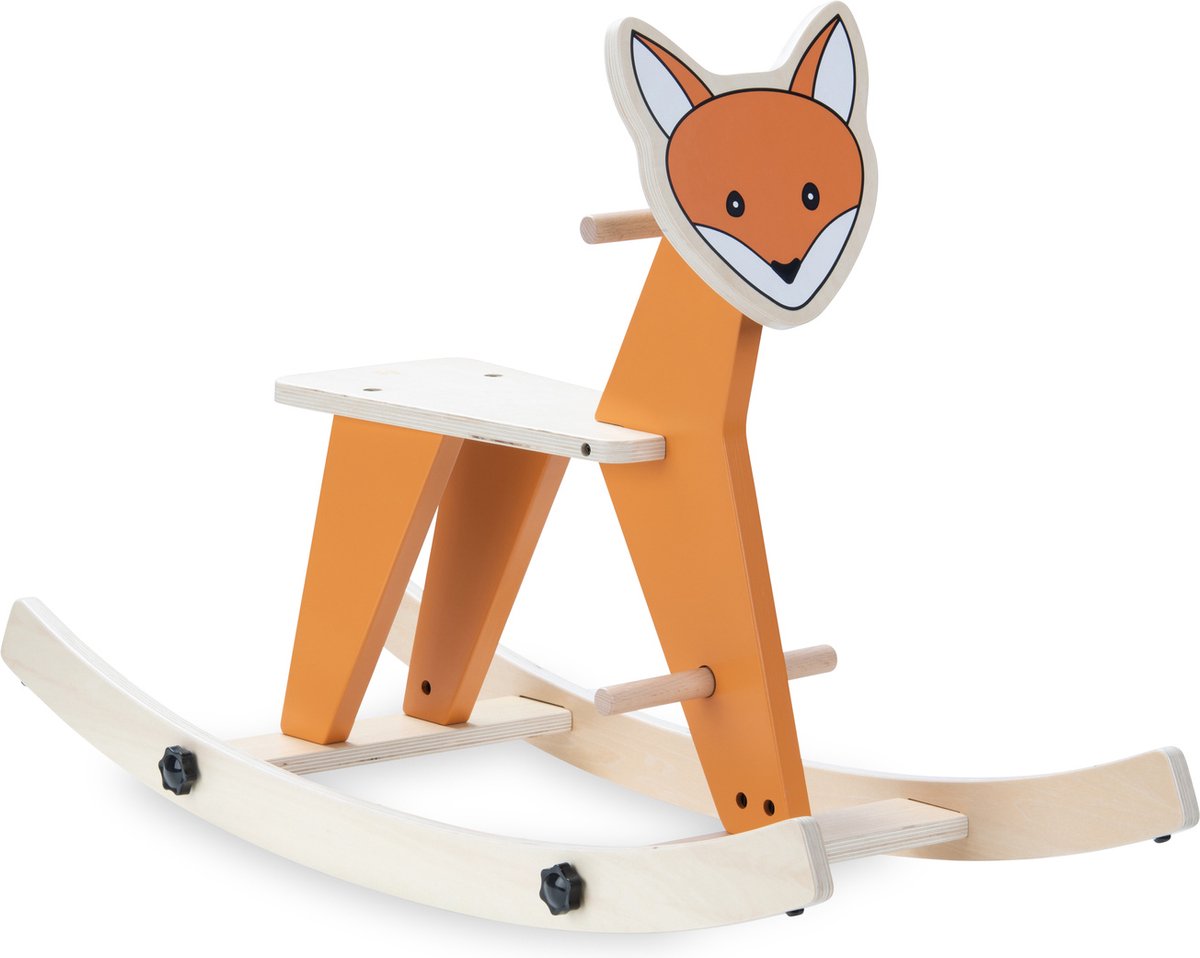 Hauck Rock N Swing - hobbelpaard baby van hout - FSC®-gecertificeerd -Fox (4894352813137)
