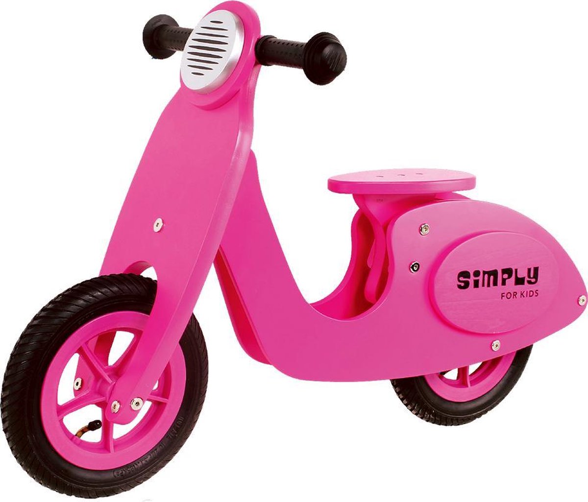 Houten Loopfiets Simply - Roze (8712885880012)