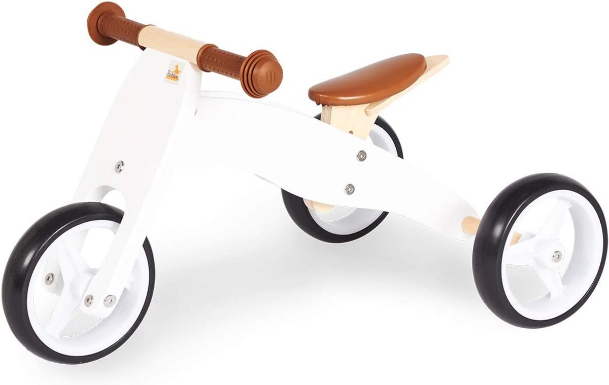 Houten Loopfiets en Driewieler 4-in-1 voor Kinderen Vanaf 1,5 Jaar (9101053389584)