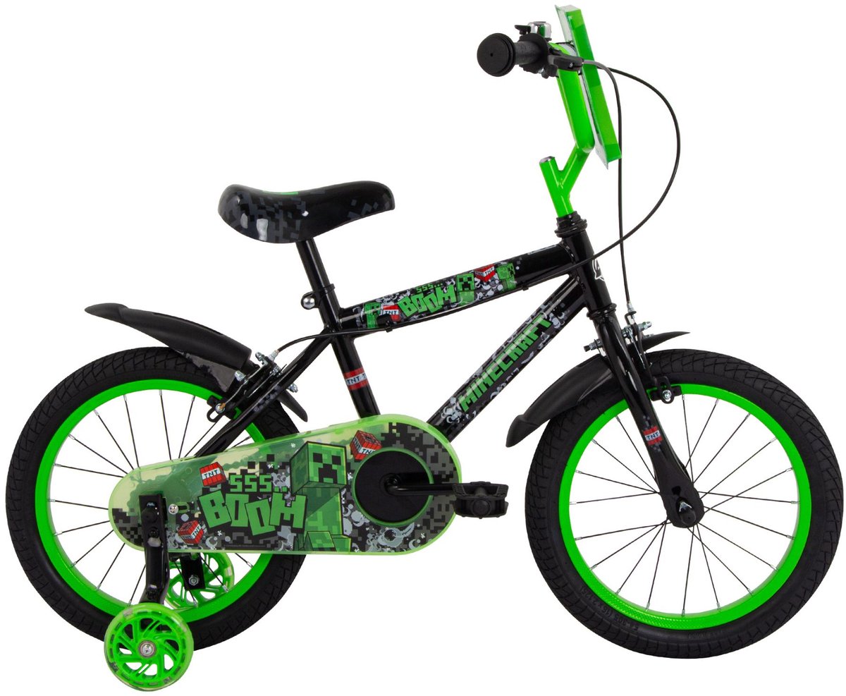 Huffy Minecraft 16 inch Kinderfiets - Zwart (0324472164474)