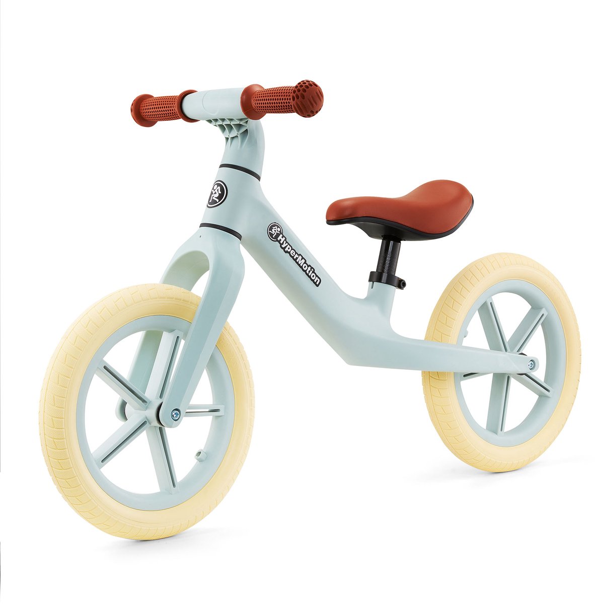 HyperMotion Loopfiets Marcelo - Lichtgewicht en Stevig, Verstelbaar Zadel, Retro PU-Wielen - Vanaf 18 Maanden, Mintgroen (5900168938786)