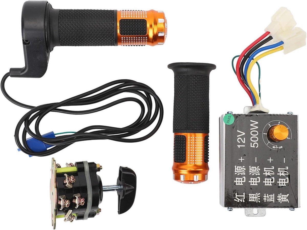 JHubers Goods - Motorsnelheidsregelaar 12V 500W met Achteruitversnelling voor Elektrische Fiets en Driewieler (8721427112207)