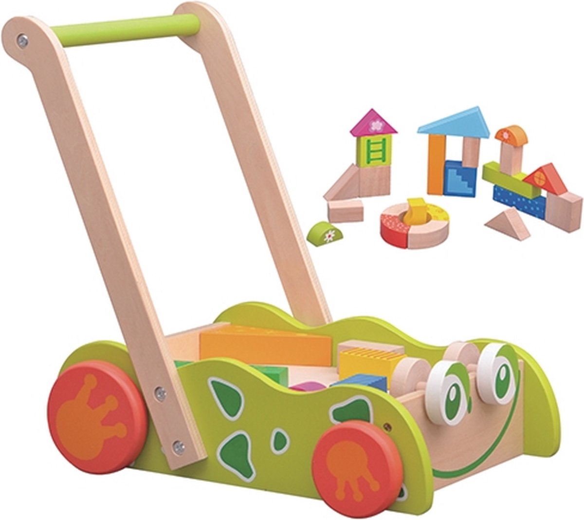 Joueco - Loopauto met blokken (8711866800148)