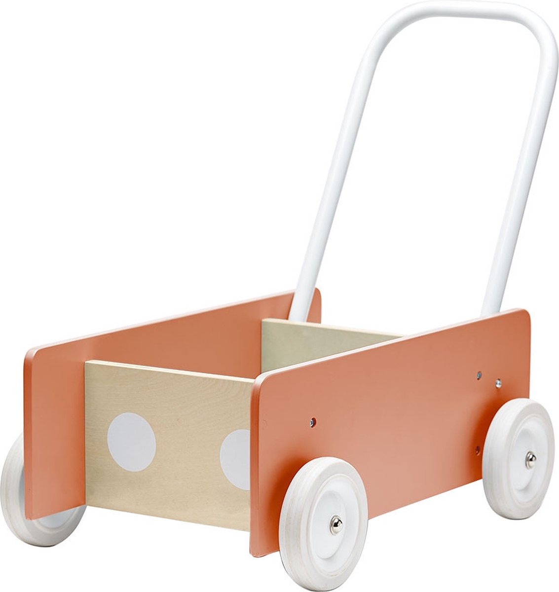 Kids Concept - Wandelwagentje - Donker Abrikoos - Loopwagens (7340028727859)